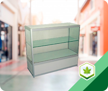 Cannabis counter showcase