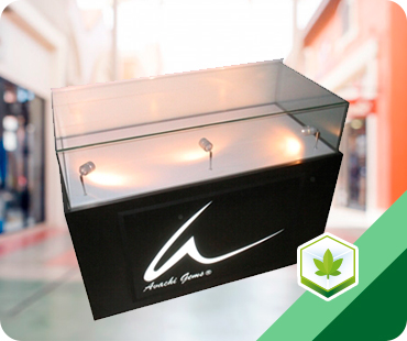 Cannabis counter showcase
