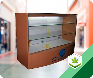 Cannabis counter showcase