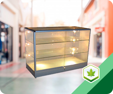 Cannabis counter showcase