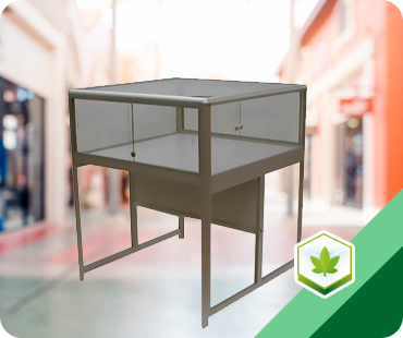 Cannabis pedestal showcase