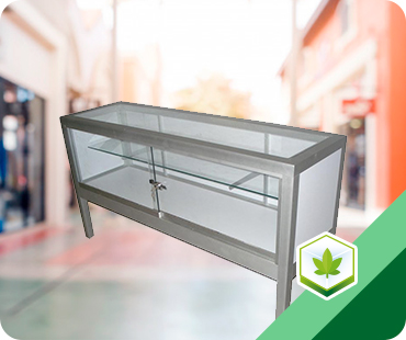 Cannabis pedestal showcase