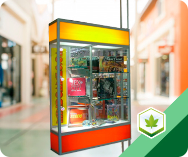 Cannabis suspended showcase