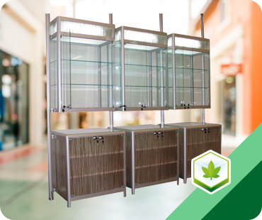 Cannabis suspended showcase