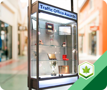 Cannabis suspended showcase