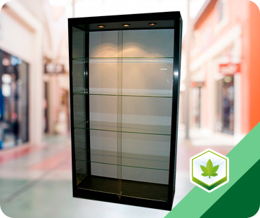 Cannabis wall upright showcase