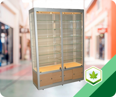 Cannabis wall upright showcase