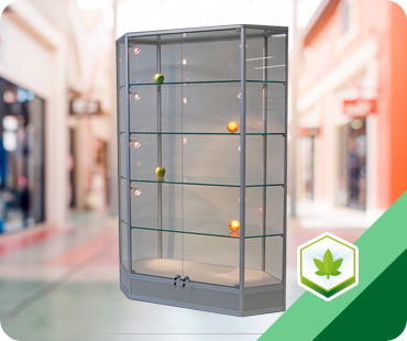 Cannabis wall upright showcase